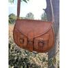 Leather Crossbody Saddle Bag: Vintage Handmade Shoulder Bag