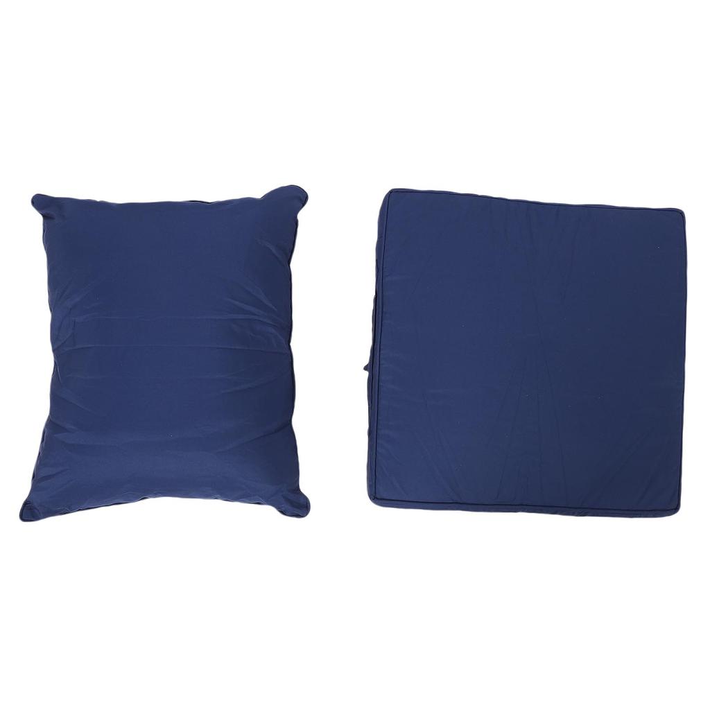 Outdoor Chair Cushion Set Polyester Water Proof Thickened PP Cotton Integrated Seating Cushion and Back Pillow Set for Garden Patio Beach