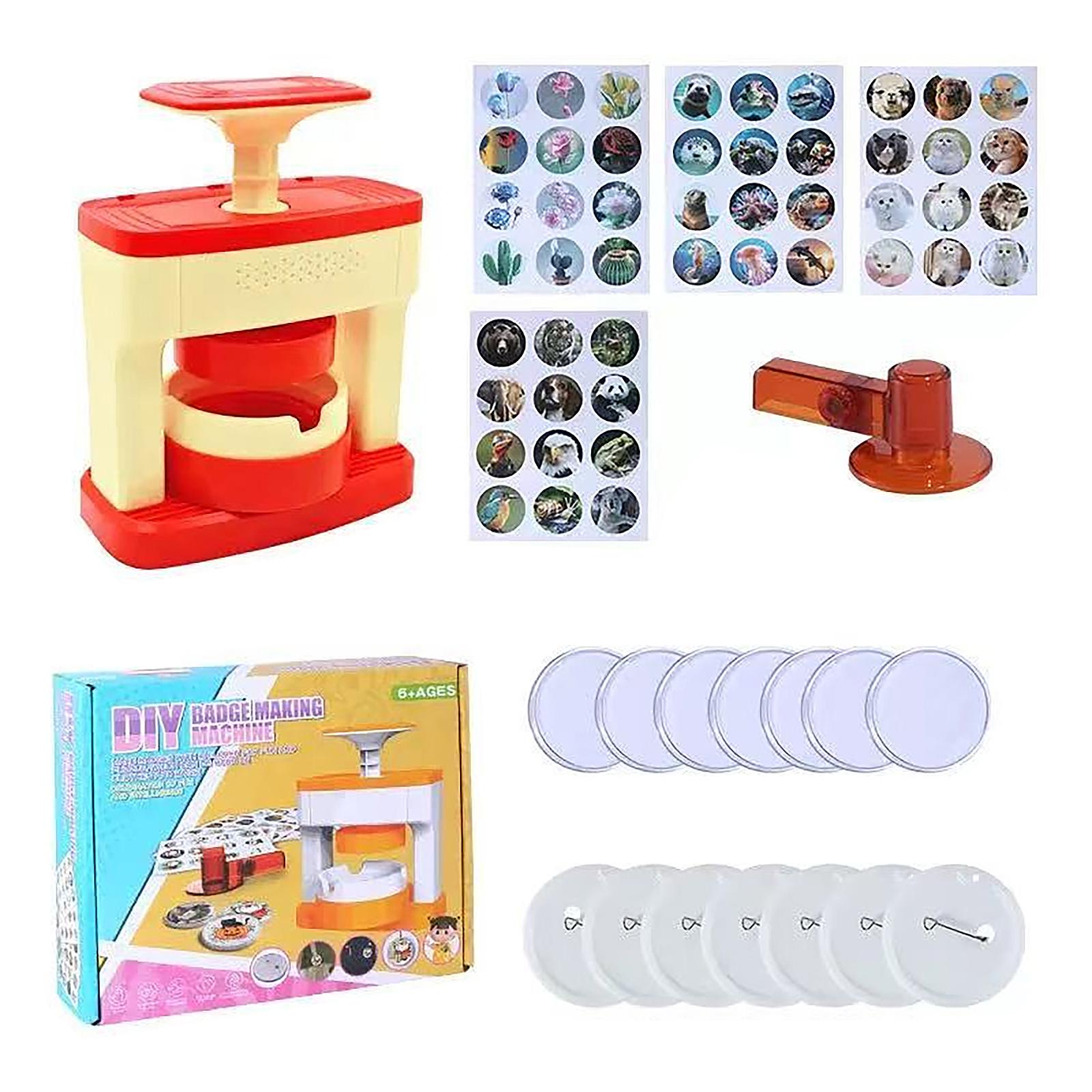 Tinplate Badge Machine Badge Machine 55mm Equipment Card Pressing Machine Bar Making Machine Toy One Size красный