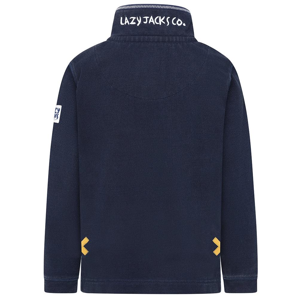 Lazy Jacks Boys Pique Quarter Zip Sweatshirt