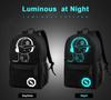 Kriture Luminous Backpack, Multifunctional, Waterproof, Large Capacity, Lightweight, for Men and Women, Suitable for Boys, Girls, Elementary, Middle,