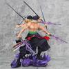 30cm One Piece Fight Zoro Action Figure Anime Asura Roronoa Zoro Tre Teste Più Sei Braccia Statua Modello da Collezione Giocattolo per Bambini Regali
