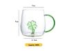 3D Cartoon Animal Glass Cup with Colored Handle - High Borosilicate Household Gift