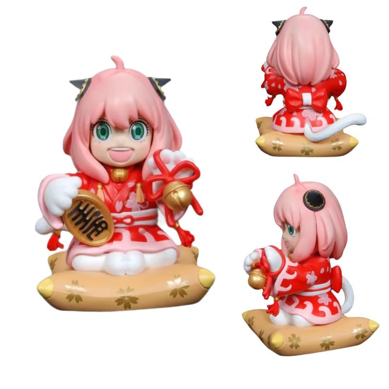 Entzückende Wawa Anya Figur Niedliche sitzende Haltung PVC Sammlerstück Anime Spielzeug 16cm Verpackt Geschenk