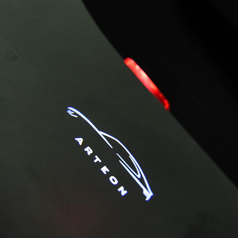 

2pcs Led Car Door Welcome Light logo Projector Laser lamp Door light Puddle Lights Accessory For Arteon CC 2012-2023 2Pcs
