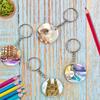 150Pcs/1box DIY Wooden Keychain Making Kit Key Rings - Create Unique and Personalized Keychains
