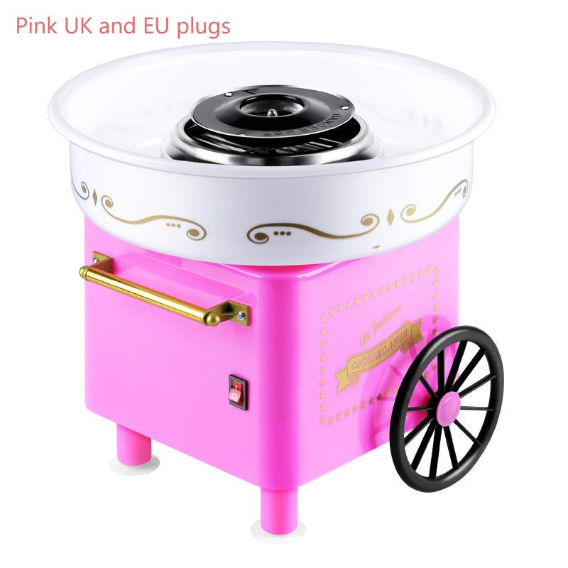 DIY Cotton Candy Machine Stainless Steel Bowl Retro Cotton Candy Machine for Kids and Birthday Party with 10 Wooden Sticks