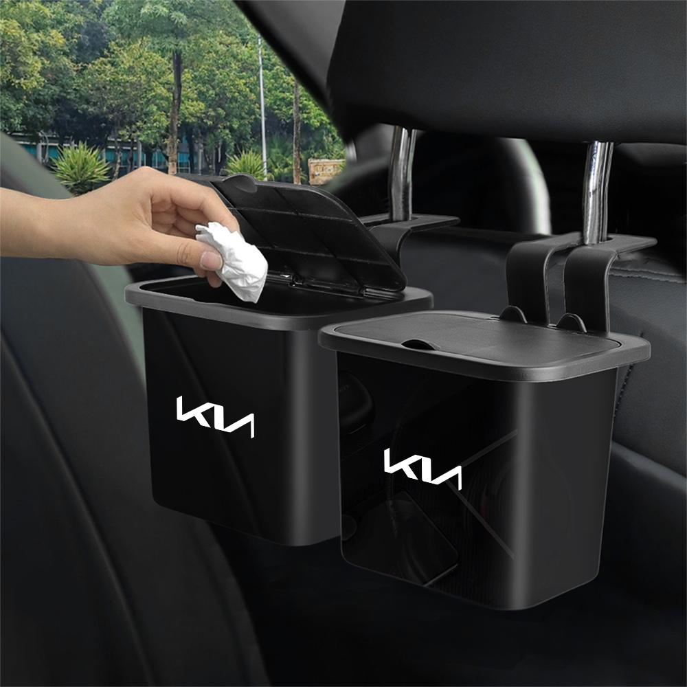 Car Trash Bin Vehicle Garbage Dust Case Storage Box Plastic Dustbin Can Auto Supplies For KIA Ceed Sorento K3 Rio Sportage Soul