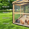 6.56 X 13.12 Ft Waterproof Tarp PE Chicken Coop Cover Durable Clear Tarpaulin  Vegetable Protection