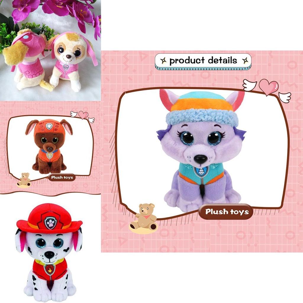 Entzückendes Paw Patrol Hunde-Plüschtier mit den beliebten Charakteren Marshall Rubble Chase Rocky