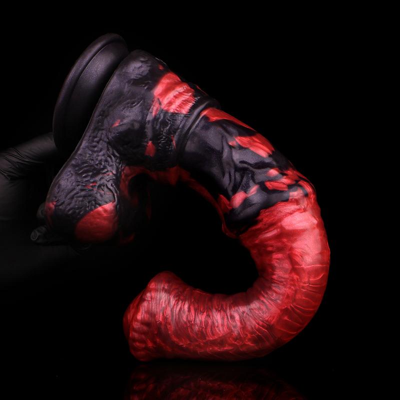 FAAK Fantasy Large Horse Dildo Sucker Silicone Multi Color Penis With Testis Sucker Female Masturbator Anal Plug For Women Men
