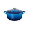 Le creuset cocotte ronde evolution en fonte émaillée 20 cm azure