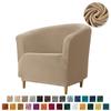 Soft Velvet Bath Tub Chair Covers Stretch Elastic Armchair Cover Solid Color Single Sofa Slipcover for Living Room Bar Counter