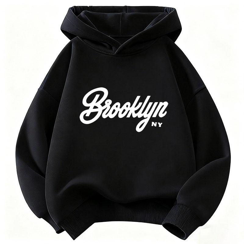 Streetwear Brooklyn Letter Printed Fashion Hoodie Kids Children's Sweatshirt Hoody Casual Hoodies for Boys Girls Clothes