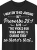Funny Verse T-Shirt Proverbs 28 1 - I Wanted To Go Jogging But Humor - Unisex 220gsm Pure Retro Roun