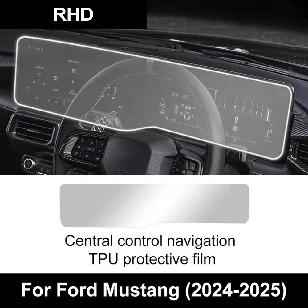 

TPU Central Control Navigation Screen Protection Film for Ford Mustang 2025 2025 PPF Anti-scratch Sticker RHD LHD Accessories