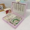 Double-Layer Jewelry Storage Box for Earrings and Rings