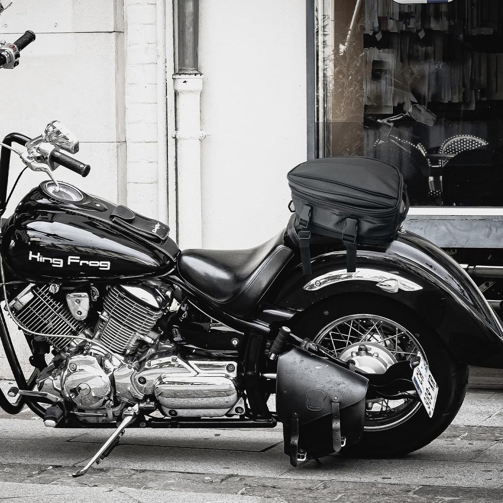 Socpuro Motorcycle Seat with Rain Small Touring Adjustable Capacity Up To Shell Seat Nylon PU Tail Compact Motorcycle Bag with Fixed and Durable Bag,