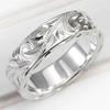 New Trendy Engraved Flower Leaf Pattern Women Wedding Band Rings Romantic Accessories for Lover Versatile Fashion Jewelry