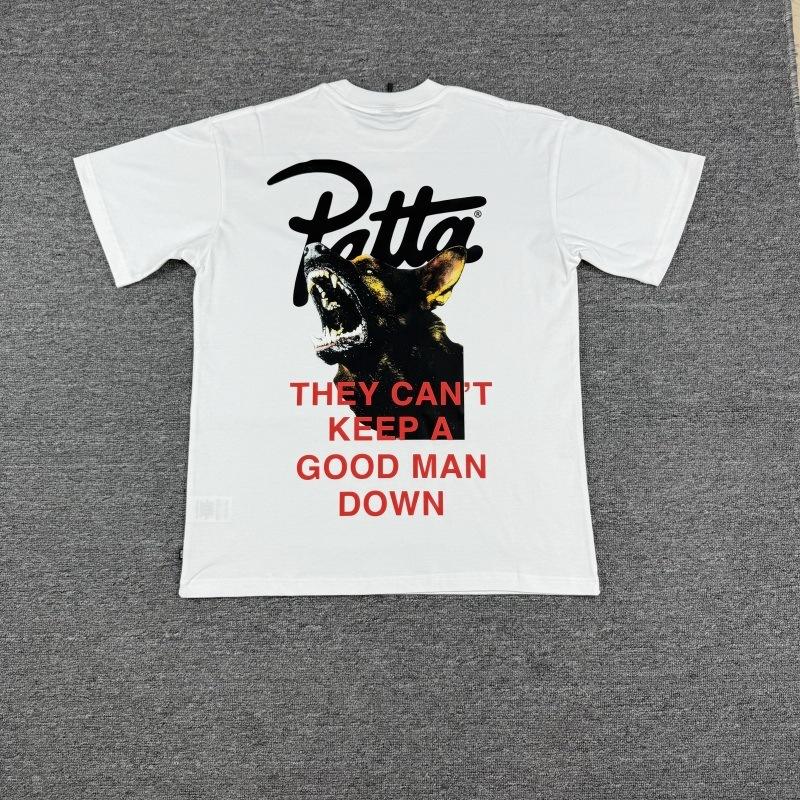 Cross-border trendy brand PATTA European and American street creative fun printing men's and women's casual loose short-sleeved collection T-shirt 