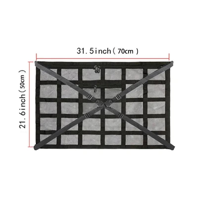 Car Ceiling Cargo Mesh Pockets Mesh Car Camping Accessories Roof Storage Bags Storage Bags Roof Tent
