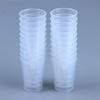 20Pcs Clear Graduated Measuring Cup Mini Plastic Laboratory Beaker Scale Graduated Transparent Mixing Cup Kitchen Baking