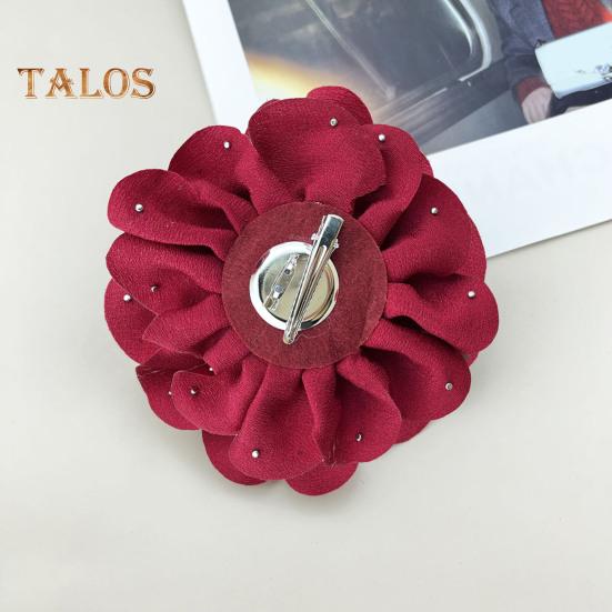 Brosche für Frauen, Blumenform, Strass, Kunstperle, rutschfest, für Tasche, Mantel, Kragen, Hut, Schal, Dekoration, Kleidungsnadel, Party, Abschlussball, Kleidungsstück, Schmuck