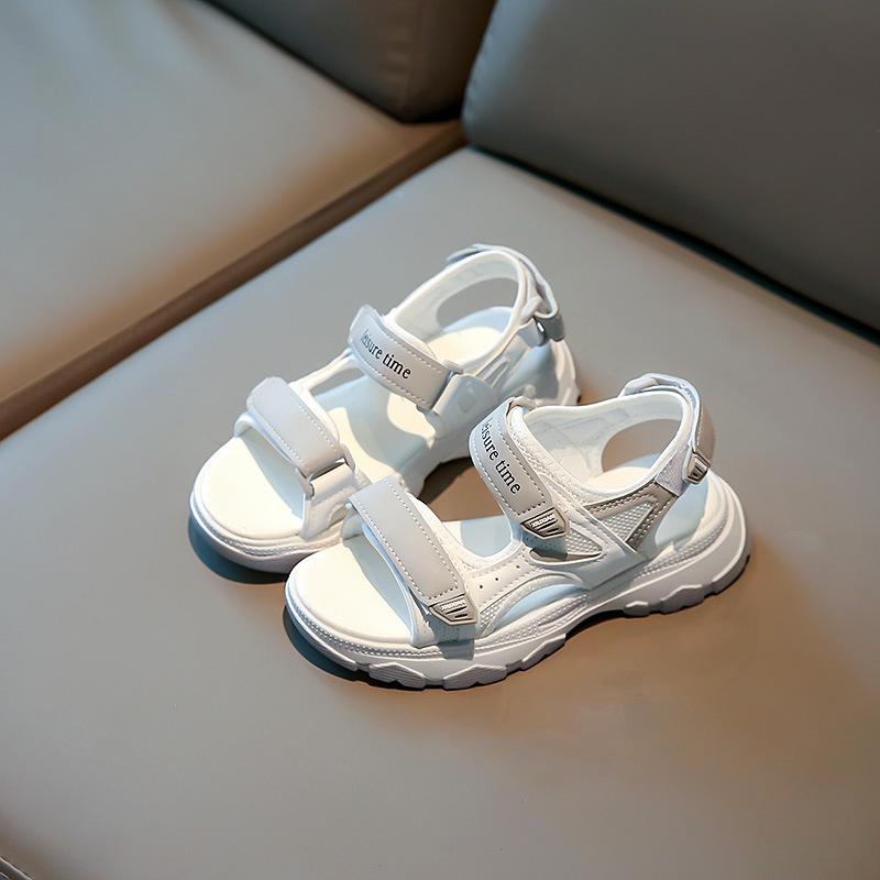 Kids Double Strap Thick Sole Open Toe Casual Sandals 26