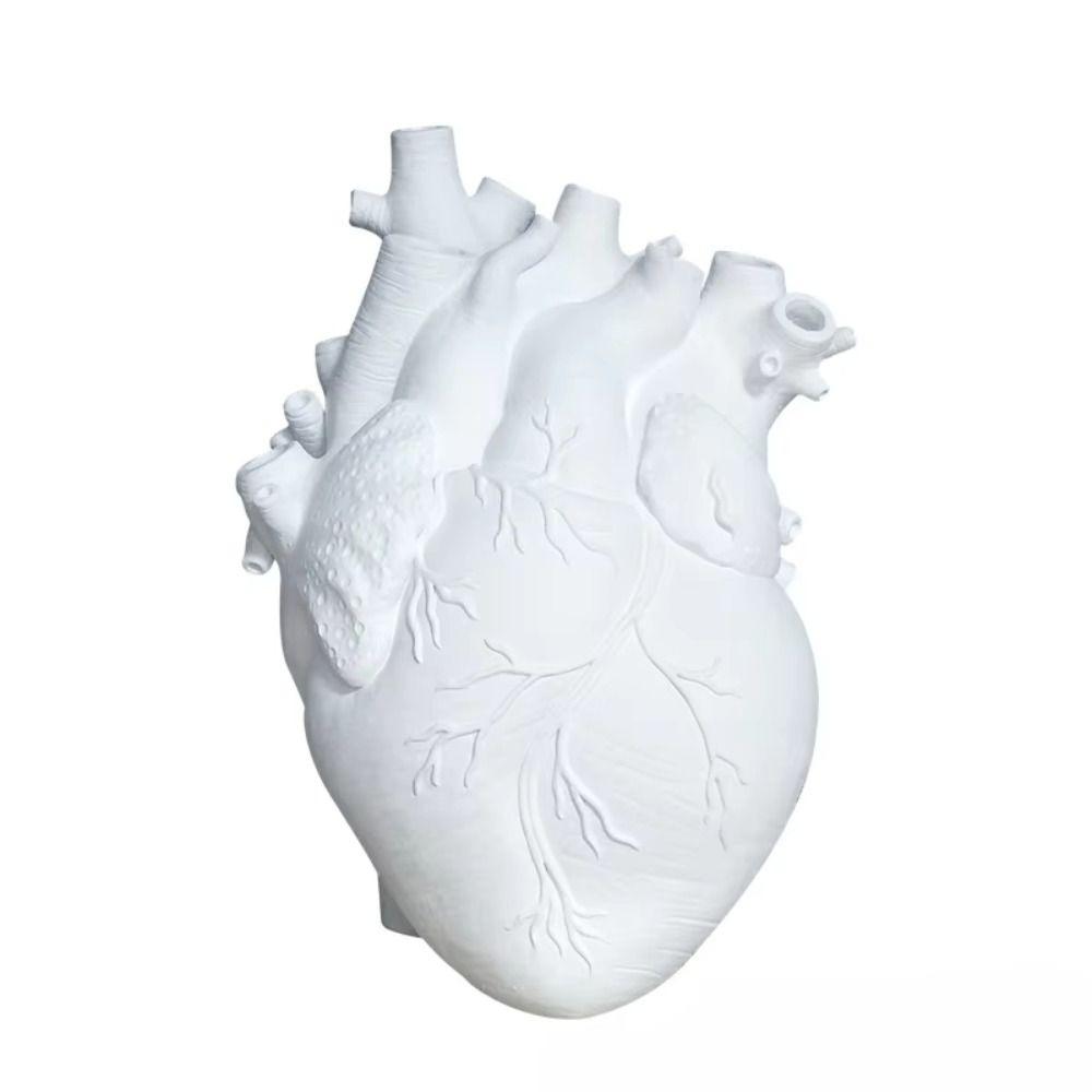 5 Colors Heart Shaped Vase Creative Dried Flower Container Flower Vessel  Home Decoration