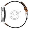 For Huawei Watch GT 5 41mm Watch Strap 18mm Nylon+Leather Adjustable Wrist Band