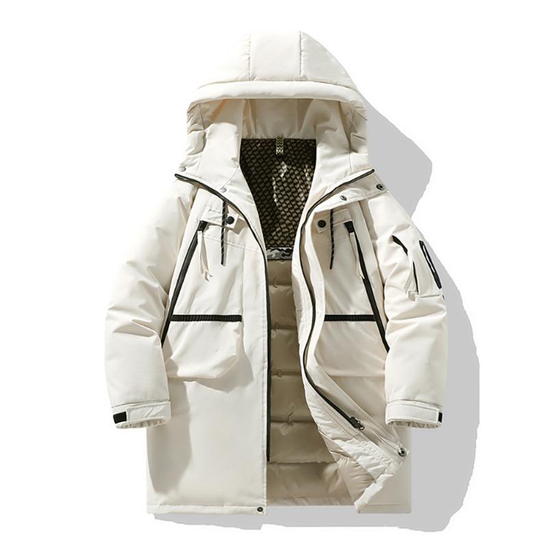 

Зимняя модная куртка для активного отдыха, пуховик средней длины, свободная повседневная зимняя куртка с капюшоном, многофункциональная, в парном стиле, утолщенная куртка 2XL