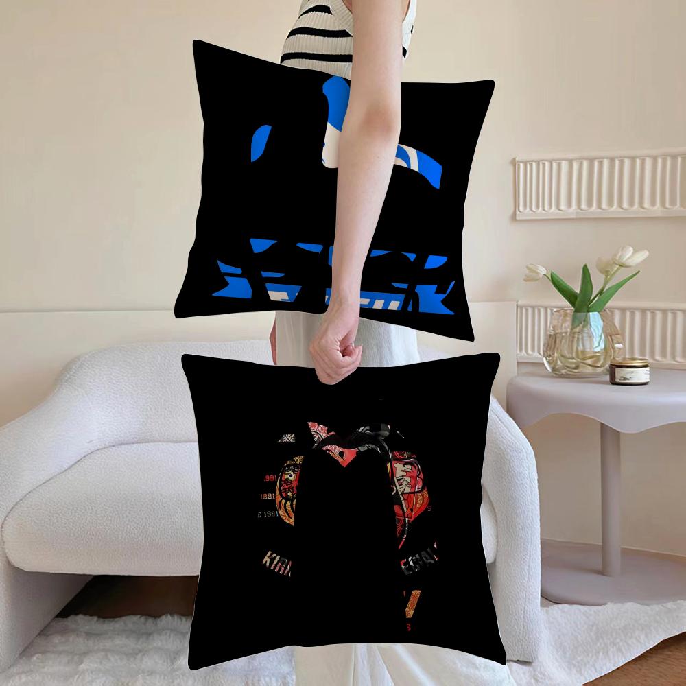 EEVISU BRAND Pillow Case Antidustmite Pillowcase Invisible Zipper Silky Short Plush Sofa Cushion Cover
