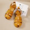 Fashion GKTINOO 2025 Summer New Genuine Leather Women's Shoes High Quality Cowhide Lightweight Hollow-out Peep Toe Sandals