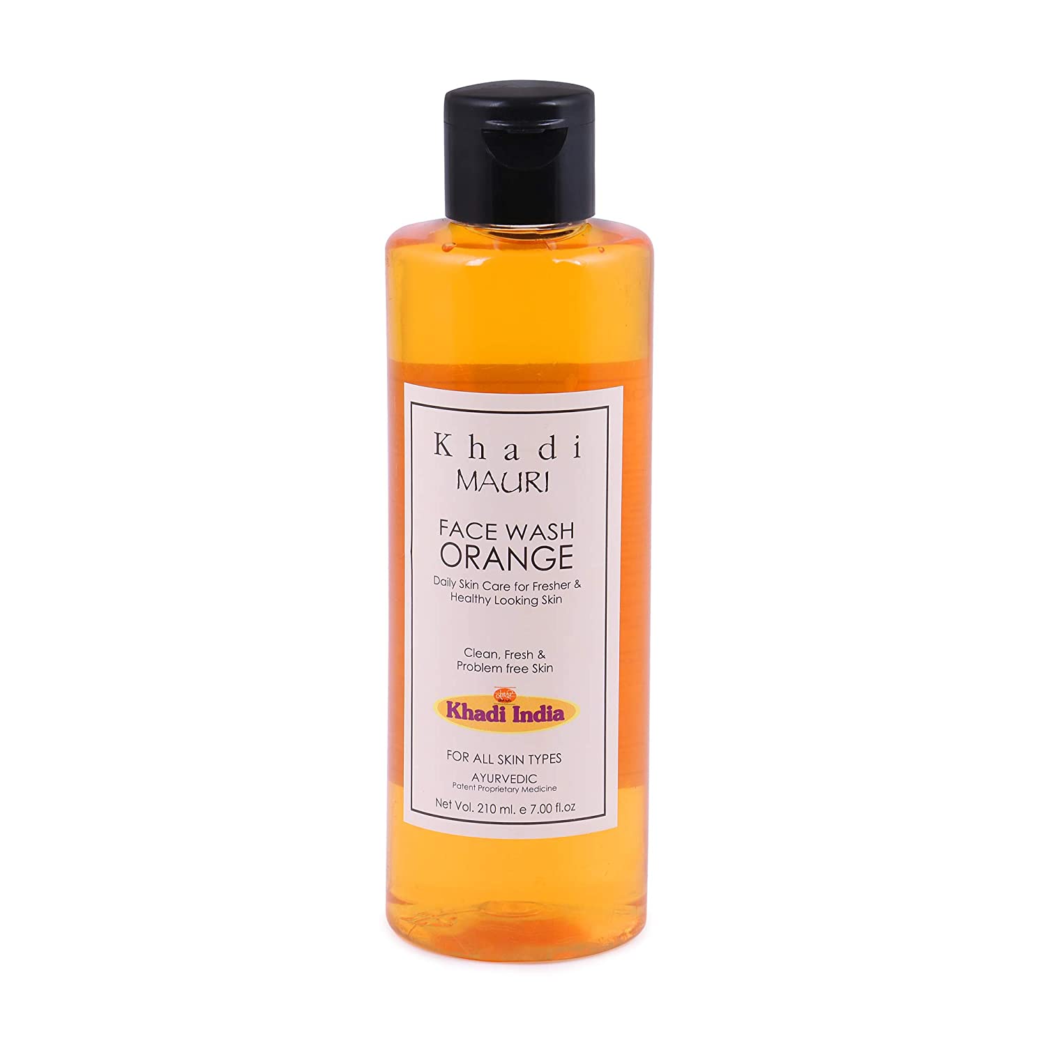 Натуральное средство для умывания с Апельсином (210 мл), Orange Face Wash,  Khadi Mauri