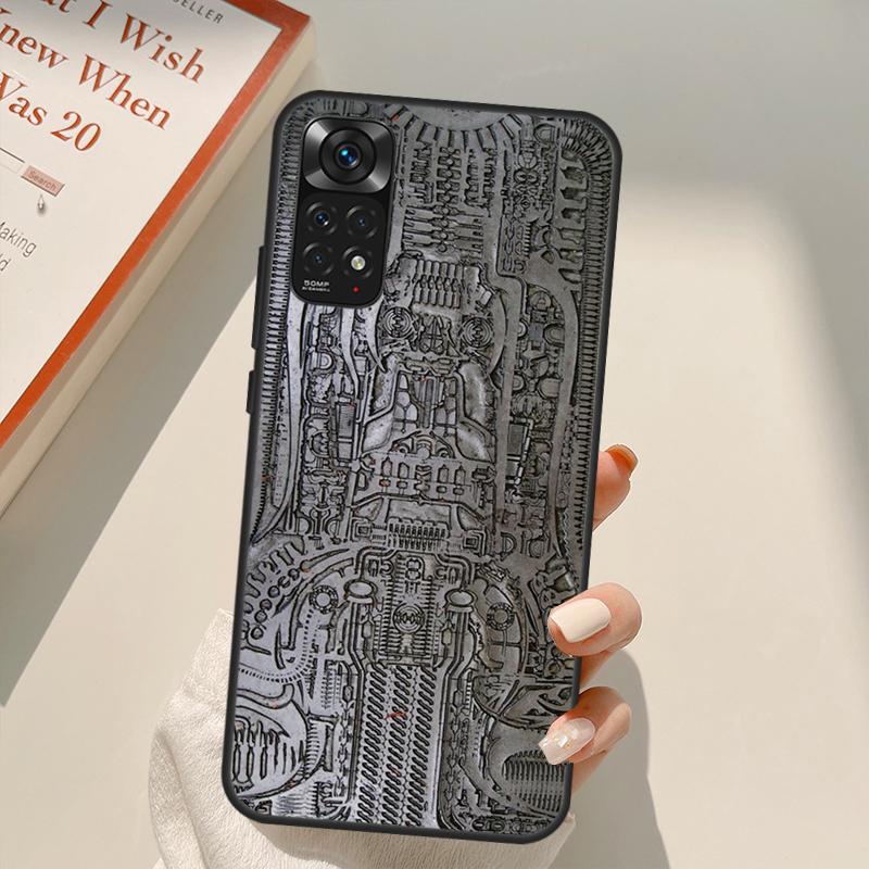 Hr Giger Li II Case For Xiaomi Redmi Note 11 Pro 8 9 11S 10S 9S Note 10 Pro Cover For Redmi 10 10C 9A 9C