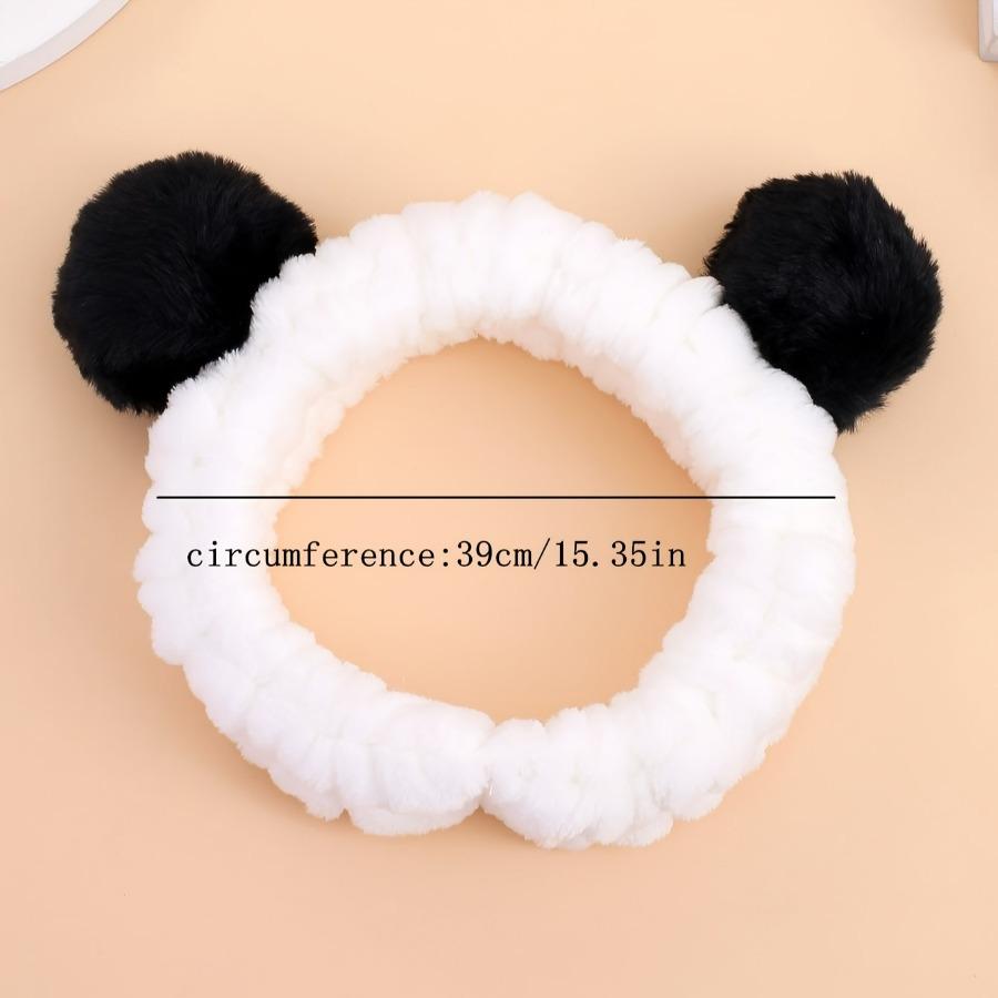 Women Wash Face Makeup Soft Coral Fleece Elastic Headband Head Wrap Cute Animal Ears Hairband Girl Hair Accessories