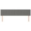VidaXL 2x Headboards Bedroom Furniture Bed Accessories Single Bed Heads Interior Bed Frame Heads Dark Grey 346257