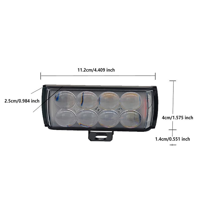 Motorcycle LED Spotlight Hi/Low Beam Work Fog Lamps for Off-Road Car Trucks SUV ATV 4X4 12V 24V Lens Headlight Driving Lights