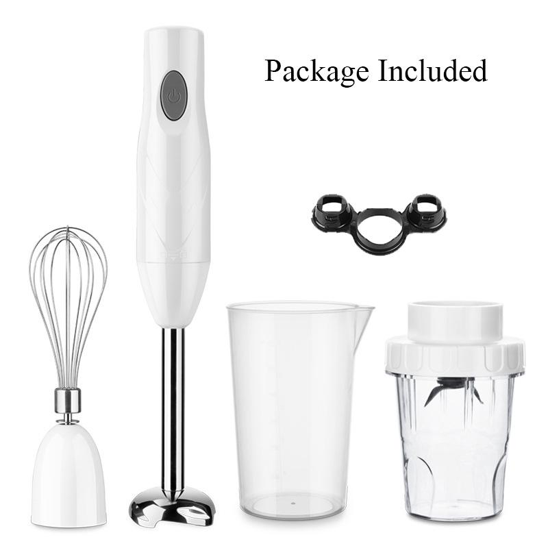 4 In1 Electric Food Blender Mixer Kitchen Detachable Stainless Steel Hand Blender Egg Beater