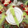 16pcs Faux Pampas Grass Christmas Tree Topper For Craft Decoration Supplies