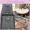 Nana Saturn Chain Necklace With Pearl And Zircon Pendant For Women Summer