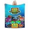 Coperta Rilassante Geometry Dash Giochi Stuff Decorazione per la Casa Plaid e Coperte Velluto Ultra-Morbido per Auto