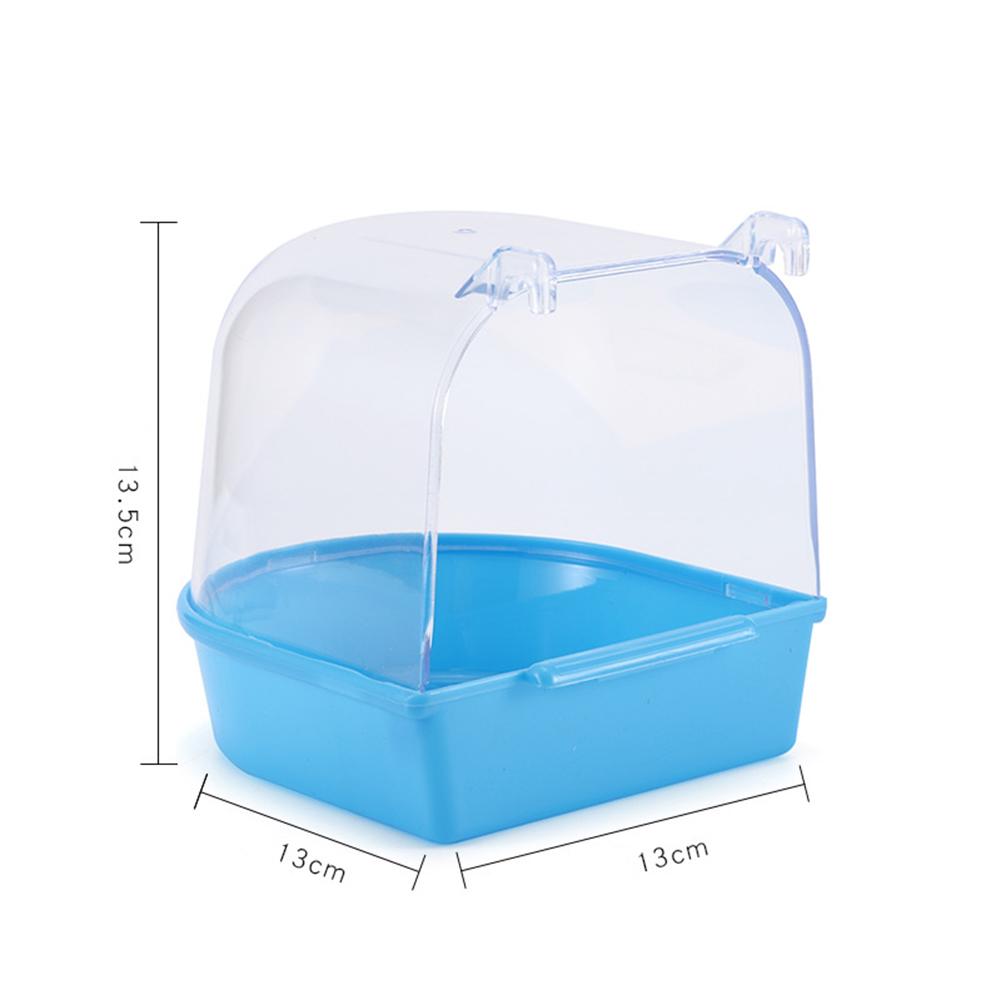 

Пластиковая ванна для птиц, душ для птиц, ванна для попугаев, подвесная клетка для птиц, зеркальный таз, ванна для птиц, миска для домашних птиц, принадлежности для купания домашних птиц синий