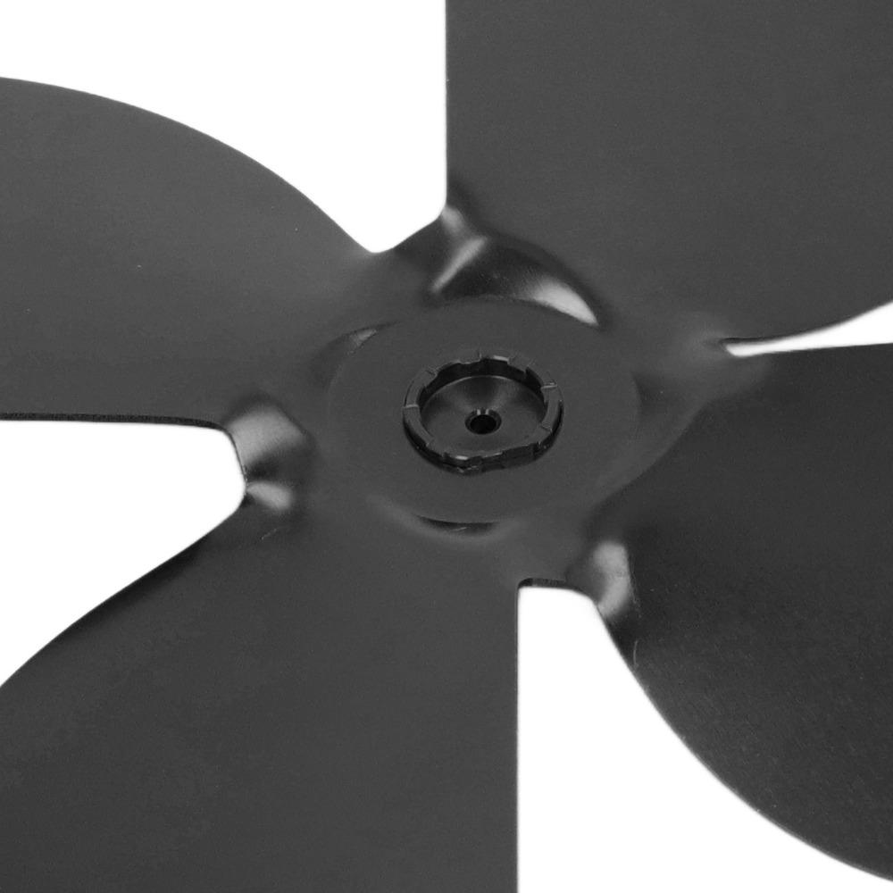 Aluminum Alloy Stove Fan Blades High Temperature Resistant Heavy Duty Heat Powered Fan With Wrench 4 Blades Fireplace Fan Blades
