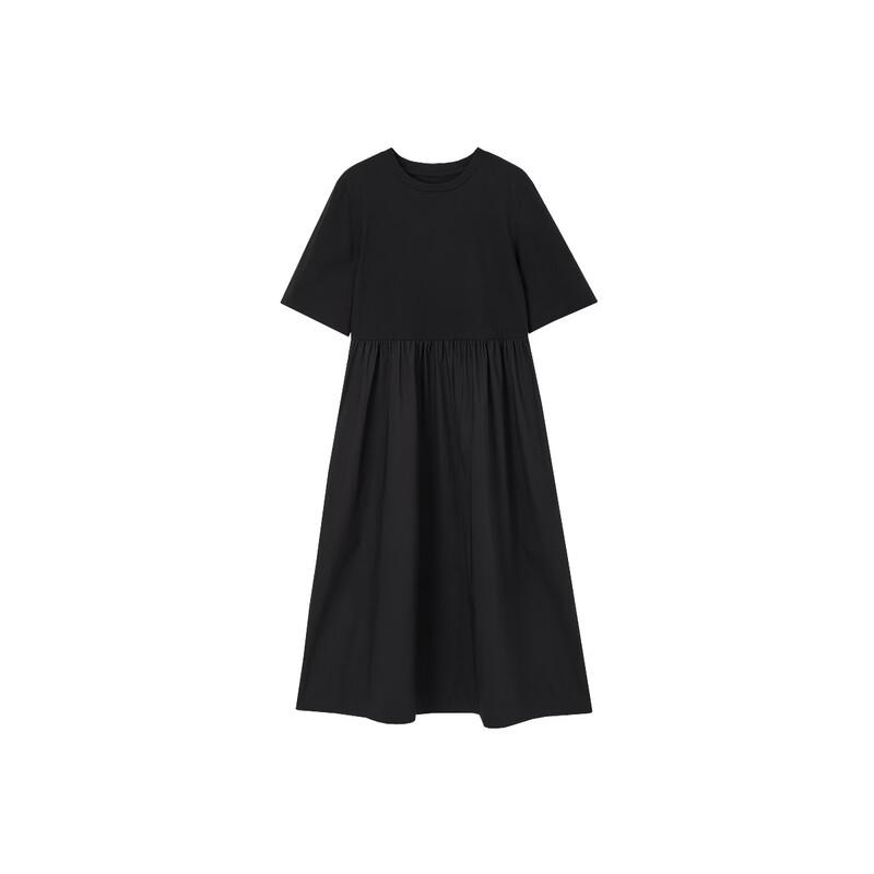 Women's French Style Cotton A-Line T-Shirt Dress