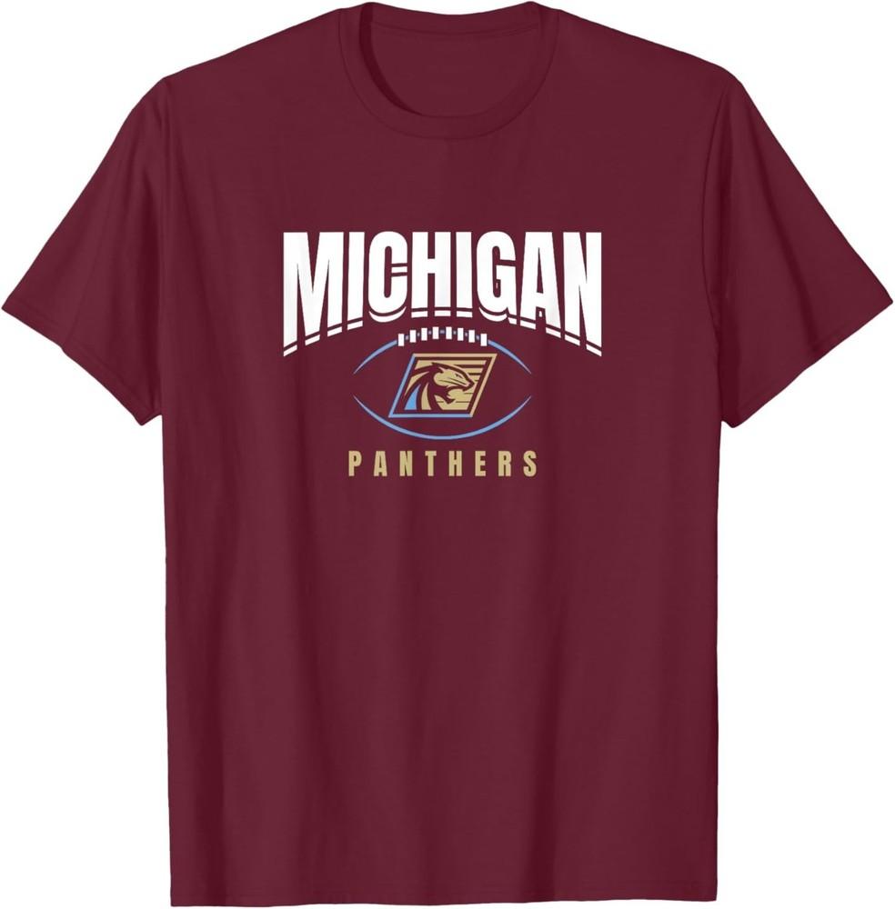 Michigan Panthers - Football Outline T-Shirt Unisex T-Shirt L