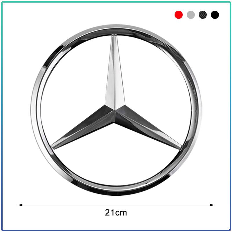 188/210mm Car Front Grille Badge Decal Cover Emblem Stickers Auto Accessories For Mercedes Benz A180 A200 W205 E63 AMG 2014 2015 W166 W246 W242 W176