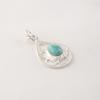 Amazonite Gemstone 925 Sterling Silver Statement Jewelry Pendant 1.40" For Engagement Gift PP-19-13