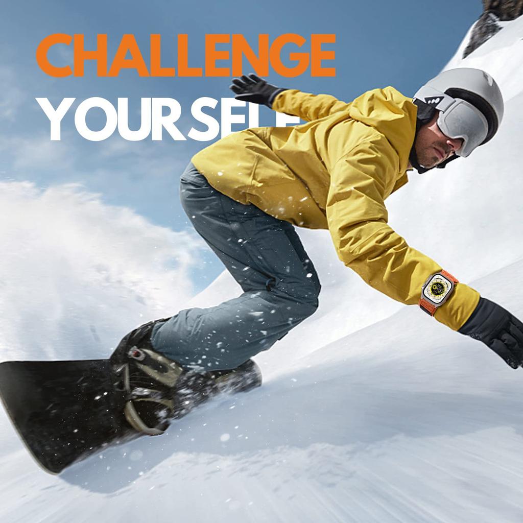 Uhrenarmband für Apple Watch Serie 10 Ultra 9 8 7 SE 6 5 4 3 2 1 46mm 49mm 45mm 44mm 42mm Gewebtes Nylon Klettband