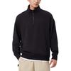 PUMA Retro Sports Casual Half Zip Semi Open Collar Fleece Lined Sweatshirt Unisex Black 632293-01